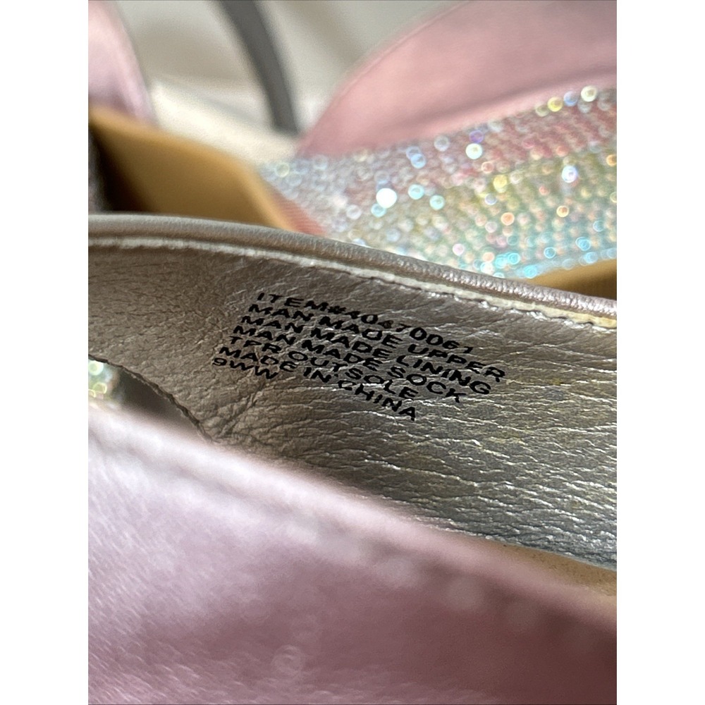 Torrid Rainbow Double Platform Heel Sandal 9 Pride Pastel Rhinestone Holographic - Picture 13 of 15